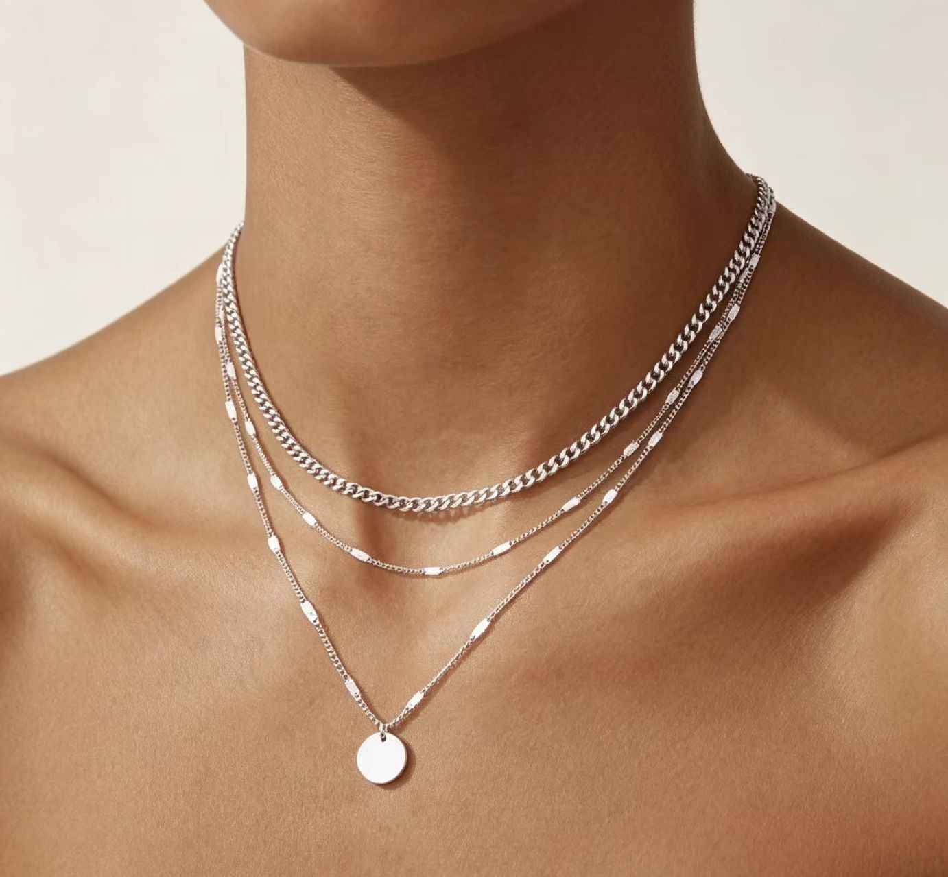 Multilayer Fashionable Versatile Necklace For Layered Styling