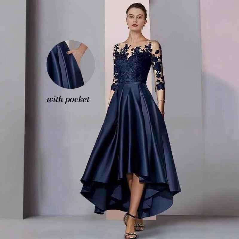 Lace Mid-sleeve Long Evening Gown Long Party Dress For Balls And Events
