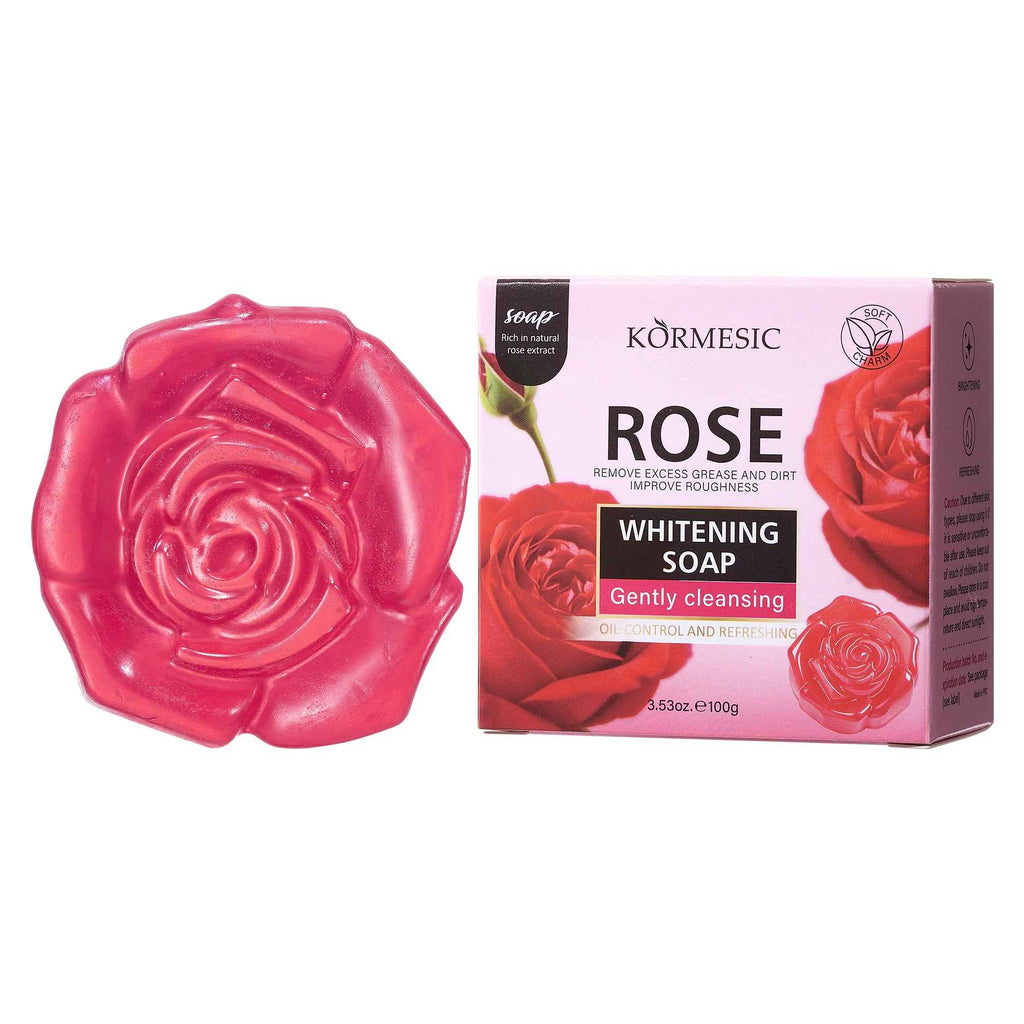 Red Rose Brightening Soap Bar – 100g Natural Skin Whitening