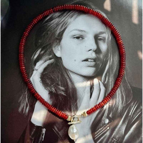 New Chinese-style Retro Red Bead Necklace For Women