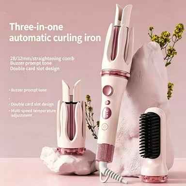 3-in-1 Hair Curler & Straightening Styling Tool