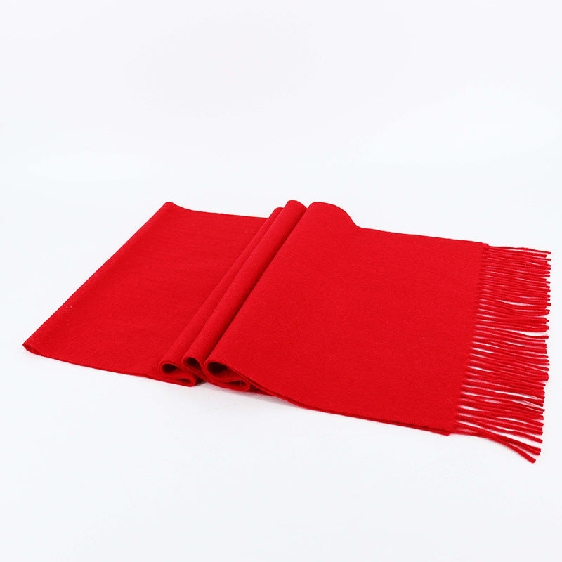 Wool Tassel 3-Piece Winter Gift Set — Hat, Scarf & Gloves