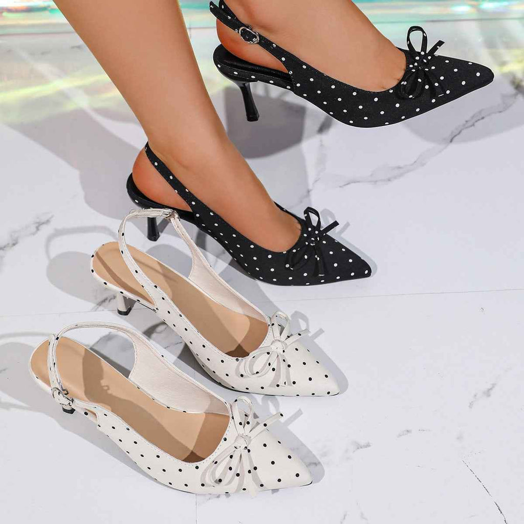 Pointed Toe Backless Mules — One-Strap, Black & Beige, EU 34–42