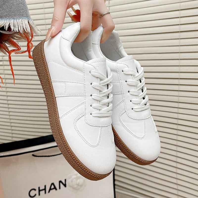 Women's Retro Flat Sneakers – Cross-Strap Casual Shoes | 2 Colours