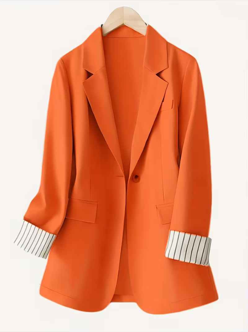 European And American Commuter Casual Solid-Color Blazer