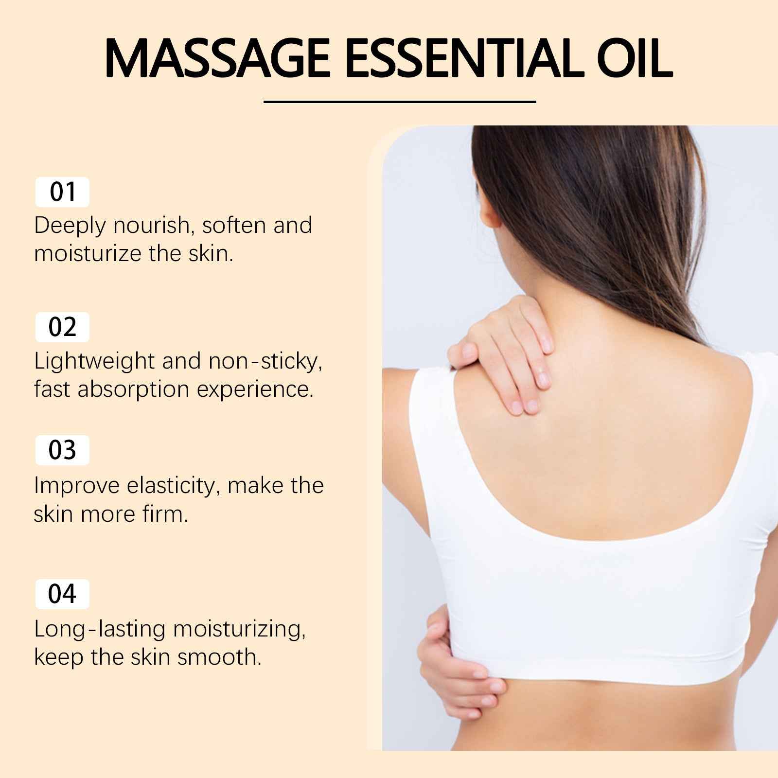 Skin Massage Essential Oil – 20ml | Elasticity & Softness Body Oil