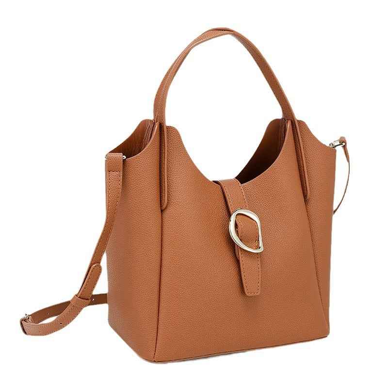 Full-Grain Leather Crossbody Bag — Soft Shoulder Bag