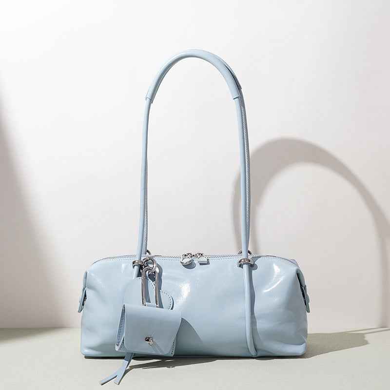 Genuine Leather Shoulder Bag – Large Capacity Everyday Tote