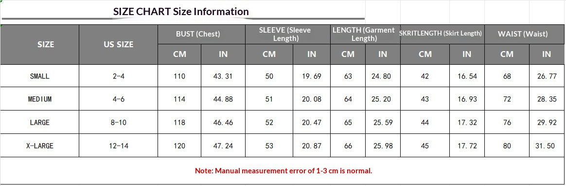 Women's Knit-Look Top and Short Skirt Set - S to XL top and skirt measurements in cm