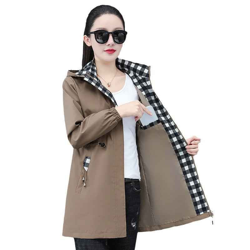 Women's Oversized Hooded Zip Jacket – Loose Fit, Long Sleeve | M–4XL