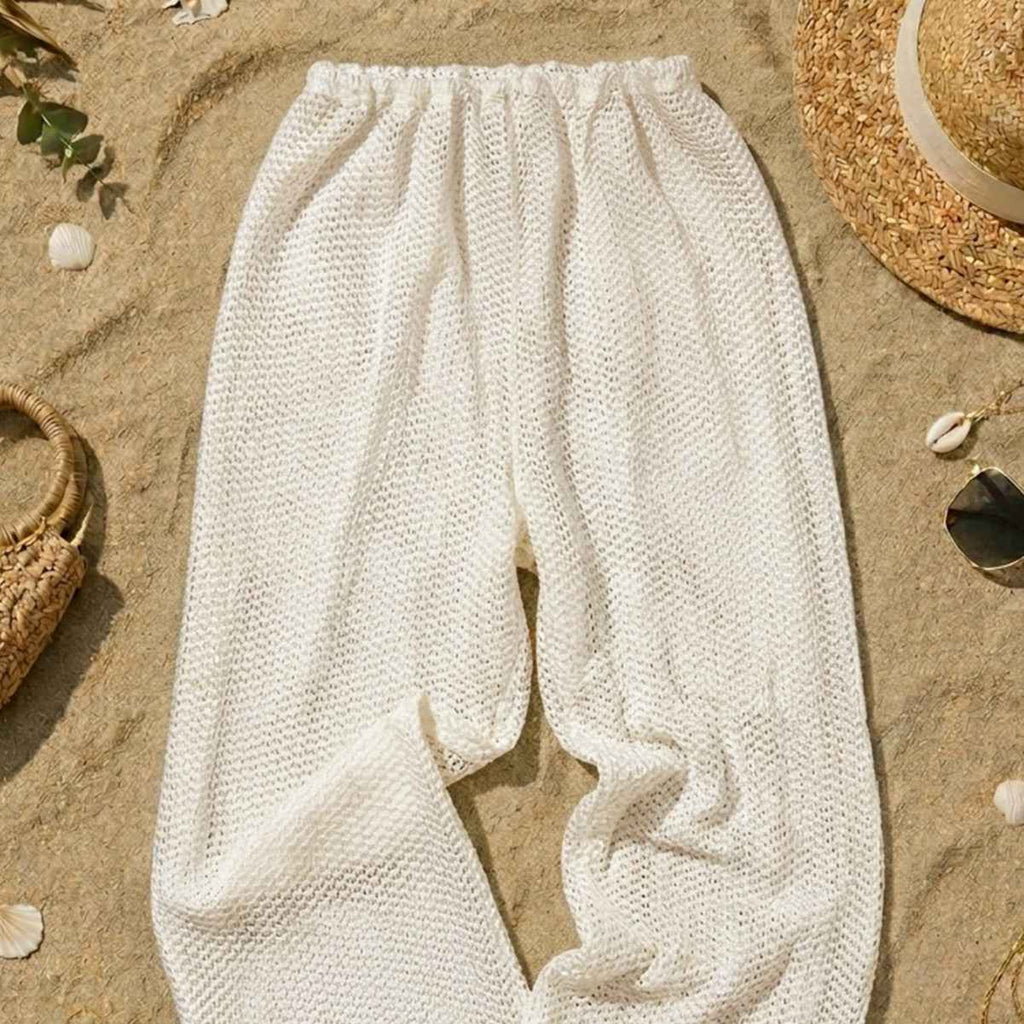 New Semi-transparent Floor-length Trousers