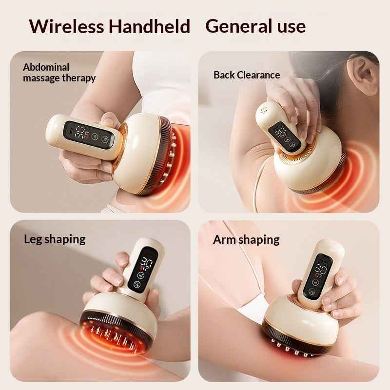 Electric Meridian Brush EMS Pulse Massager For Shoulder And Neck Relief