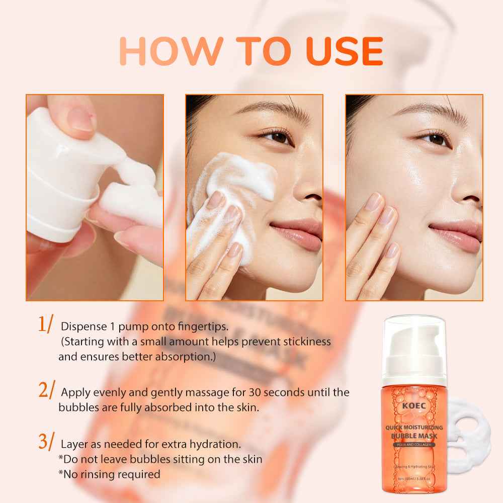 Collagen Bubble Face Mask – Deep Cleansing & Firming Wash-Off Mask 100ml