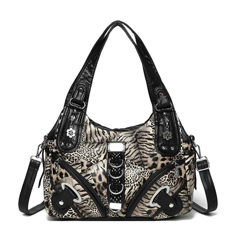 Fashionable Large-Capacity Womens Casual Tote Crossbody Bag