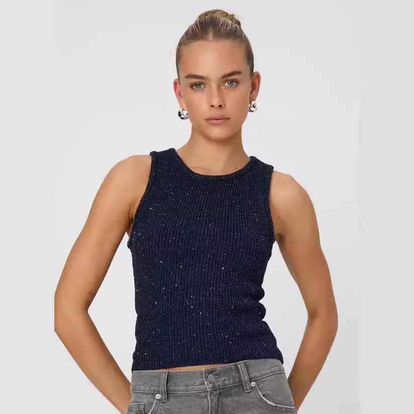 Slim Fit Sleeveless Tank Top | Women's Polyester Vest