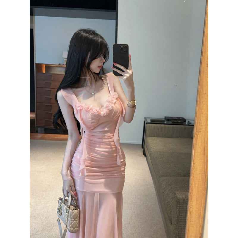 Sexy Tassel Patchwork Slip Dress