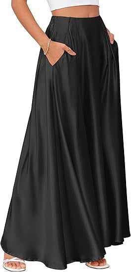 New Elegant Solid-color Pocket Skirt For Women