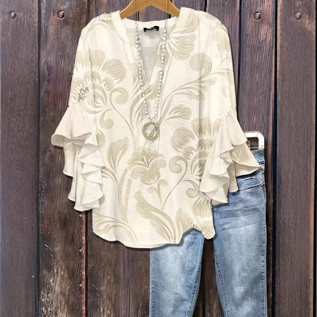3D Print Ruffled Sleeve T-Shirt