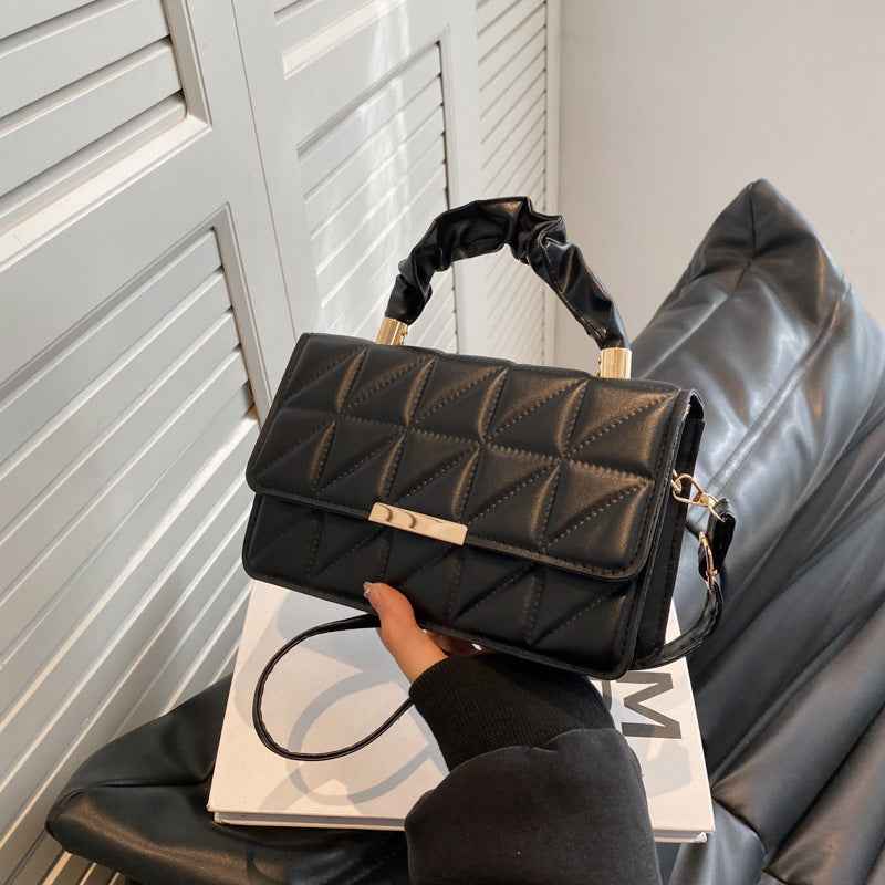 Square PU Leather Crossbody Bag