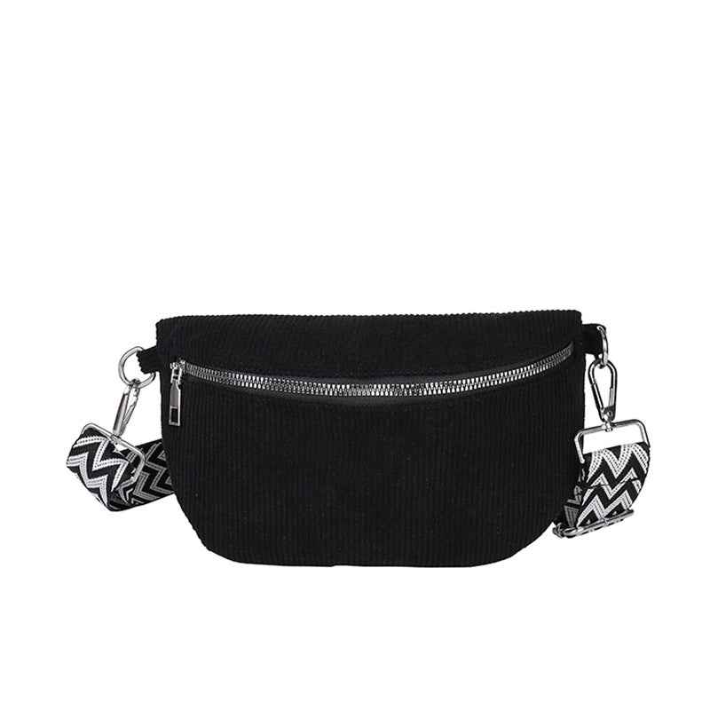 Corduroy Crossbody Bag — 4 Colours