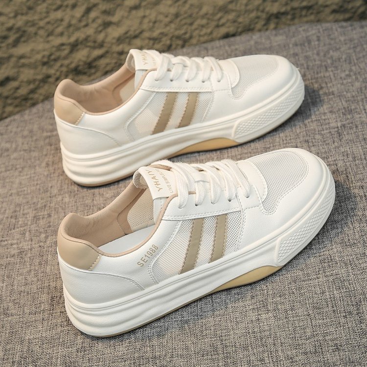 Sequin Mesh Chunky Heel Sneakers