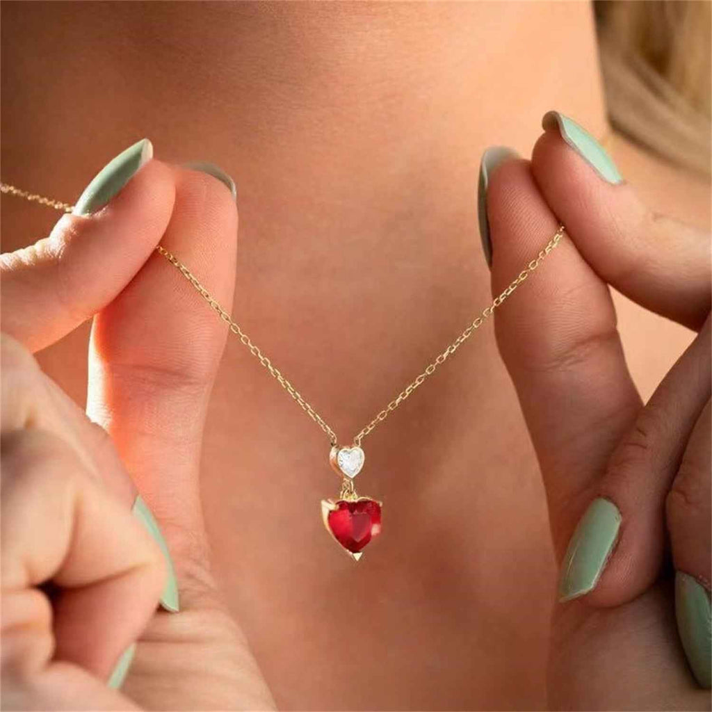 Clavicle Chain Gold-plated Diamond Lovers
