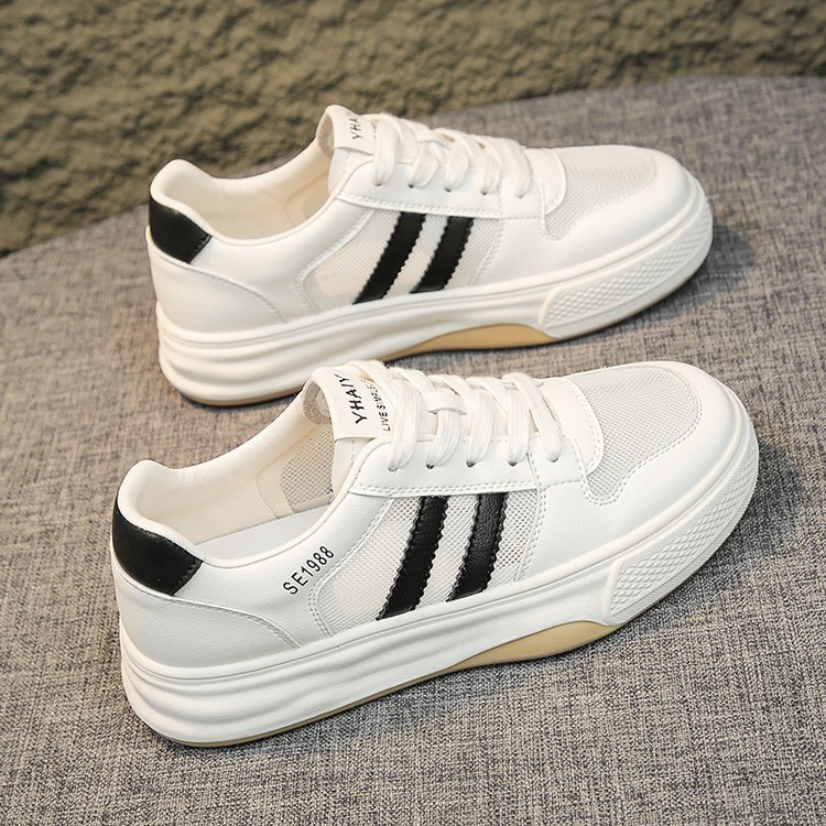 Sequin Mesh Chunky Heel Sneakers