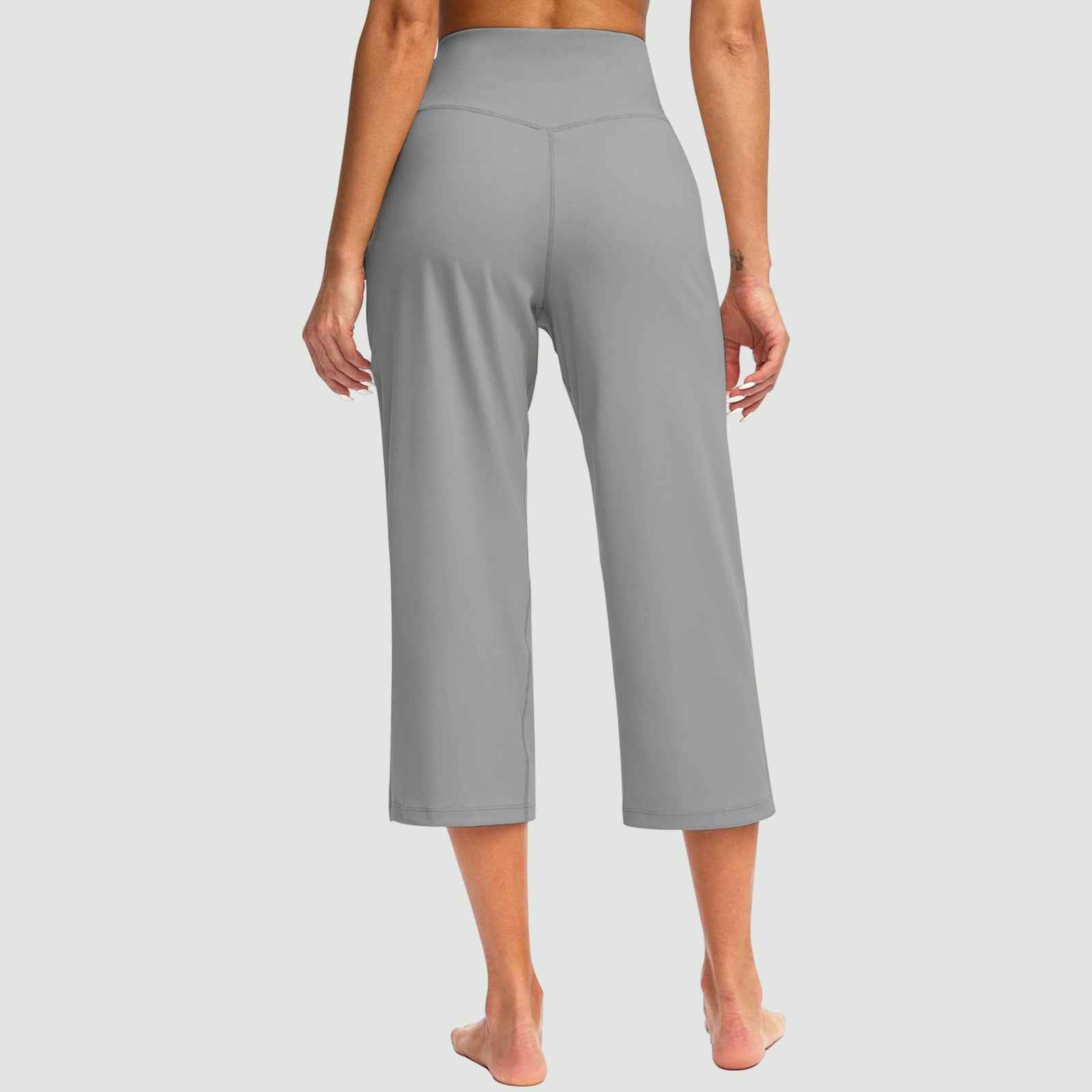 High-waisted Athletic Wide-leg Pants With A Butt-lifting Effect