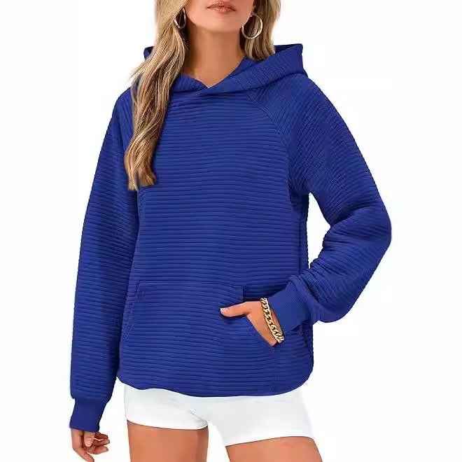 Women Fashion Hooded Sweatshirt, Casual Long Sleeve Pocket Hoodie