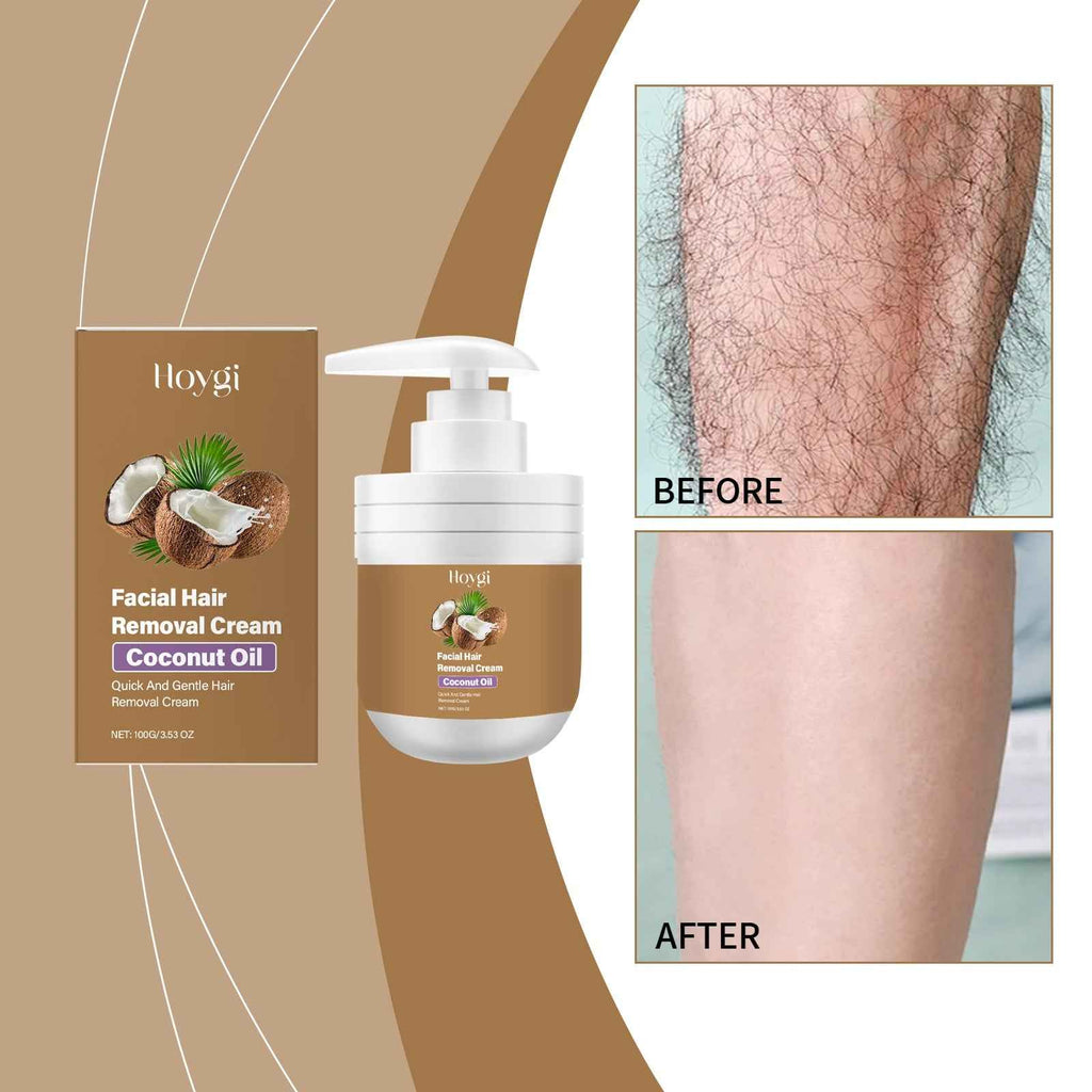 Coconut Facial Hair Removal Cream – Gentle & Skin-Safe Formula