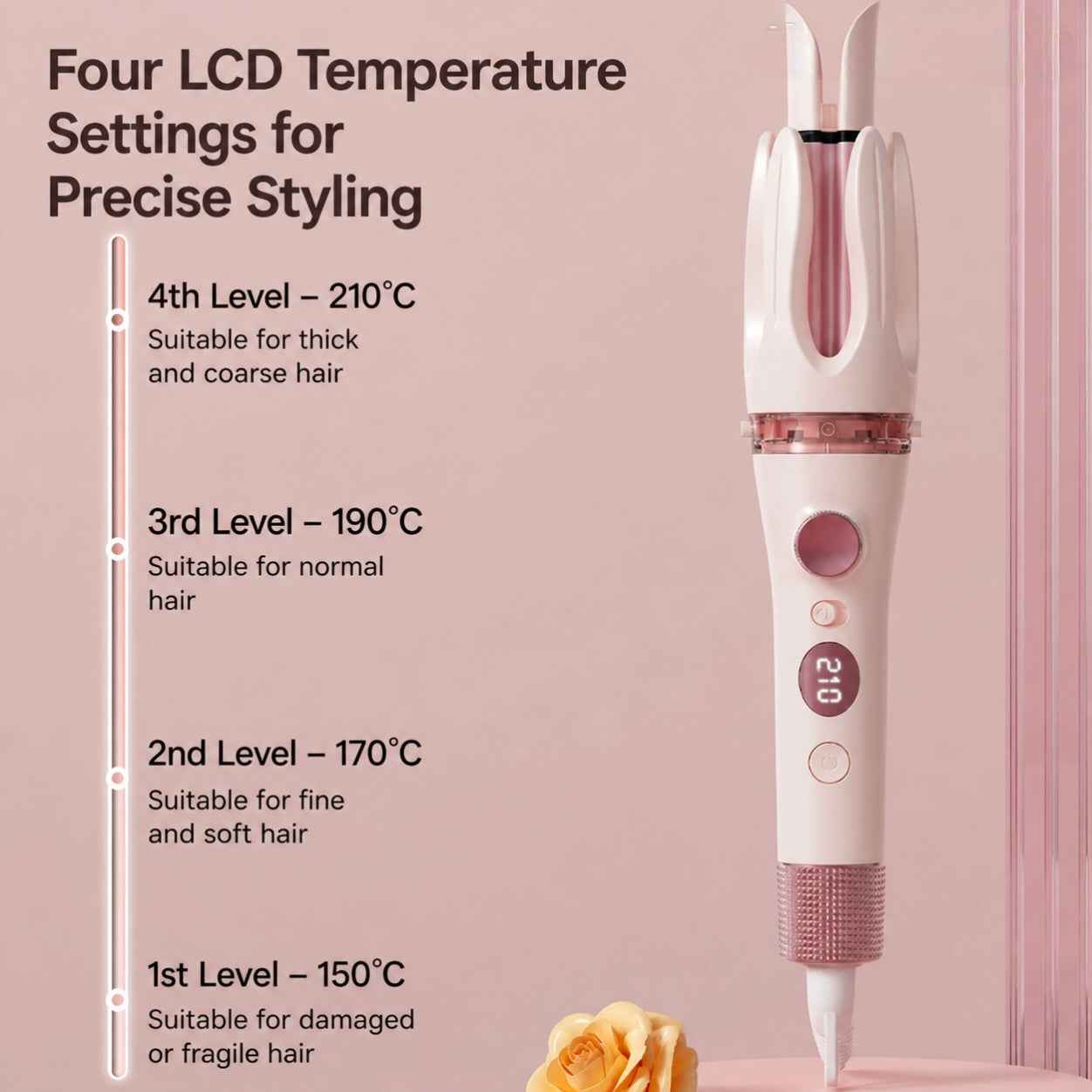 3-in-1 Hair Curler & Straightening Styling Tool