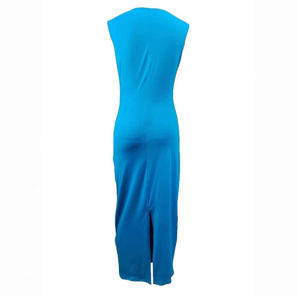 Sleeveless High-Waist Bodycon Maxi Dress