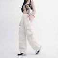 Korean Style Niche Drapey Cargo Pants For Women