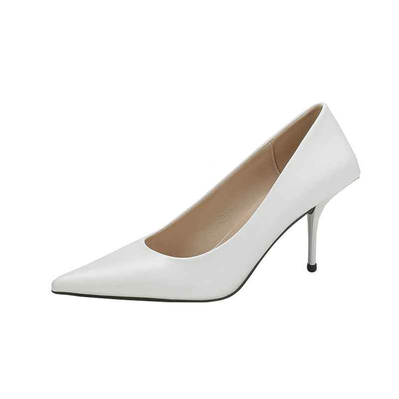 Pointed-Toe Stiletto Pumps – Slip-On High Heels