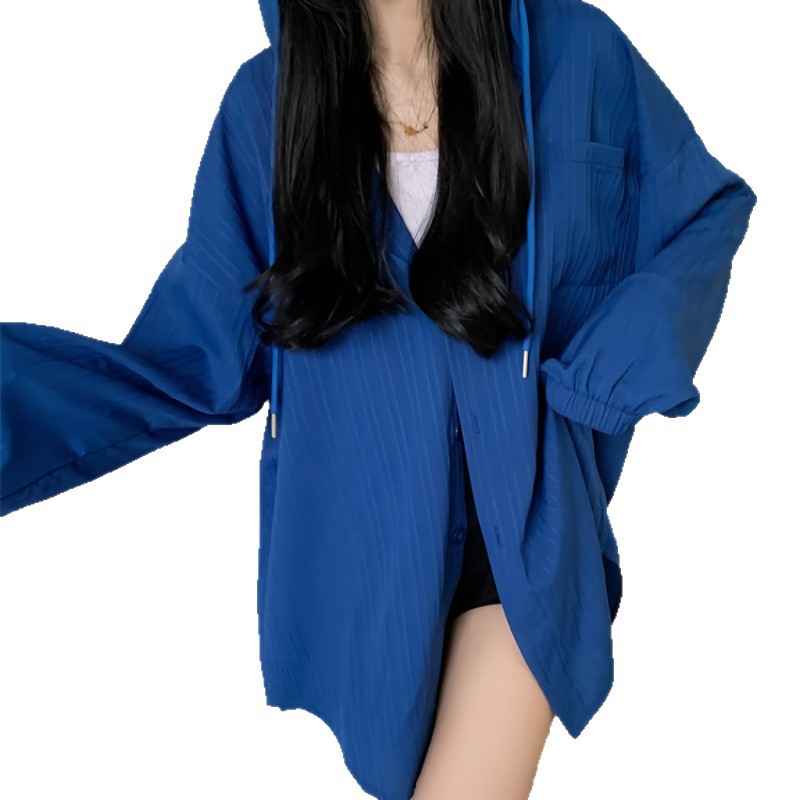 Plus Size Hooded Loose Cardigan – Mid-Length