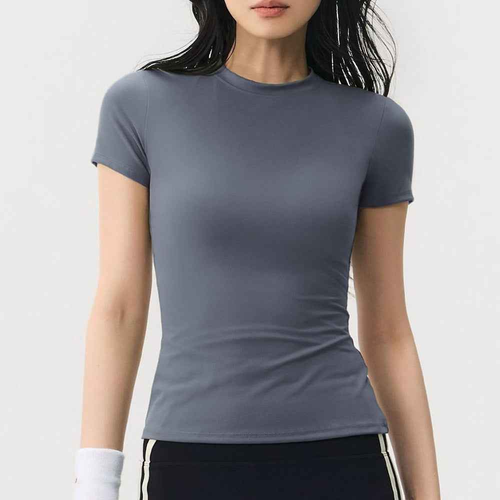 Womens Tightfitting Short Sleeve Yoga Top