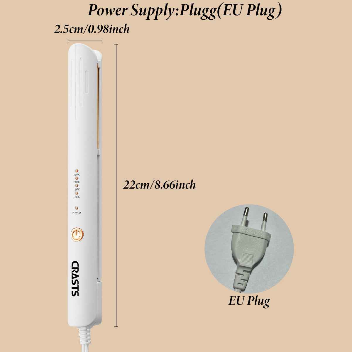2-in-1 Hair Straightener & Curling Iron