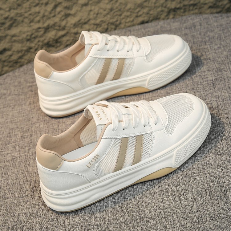 Sequin Mesh Chunky Heel Sneakers