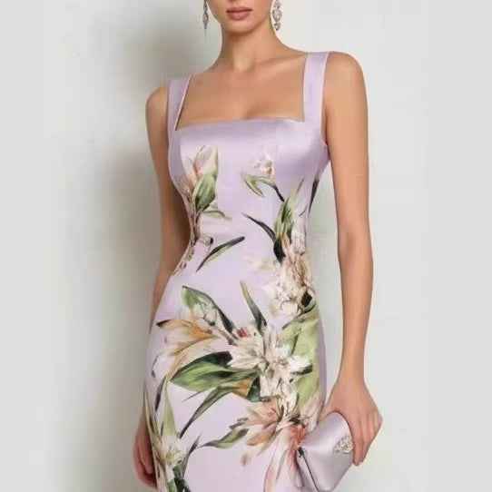 Strapless Sleeveless Sheath Dress With A Back Zipper For Women