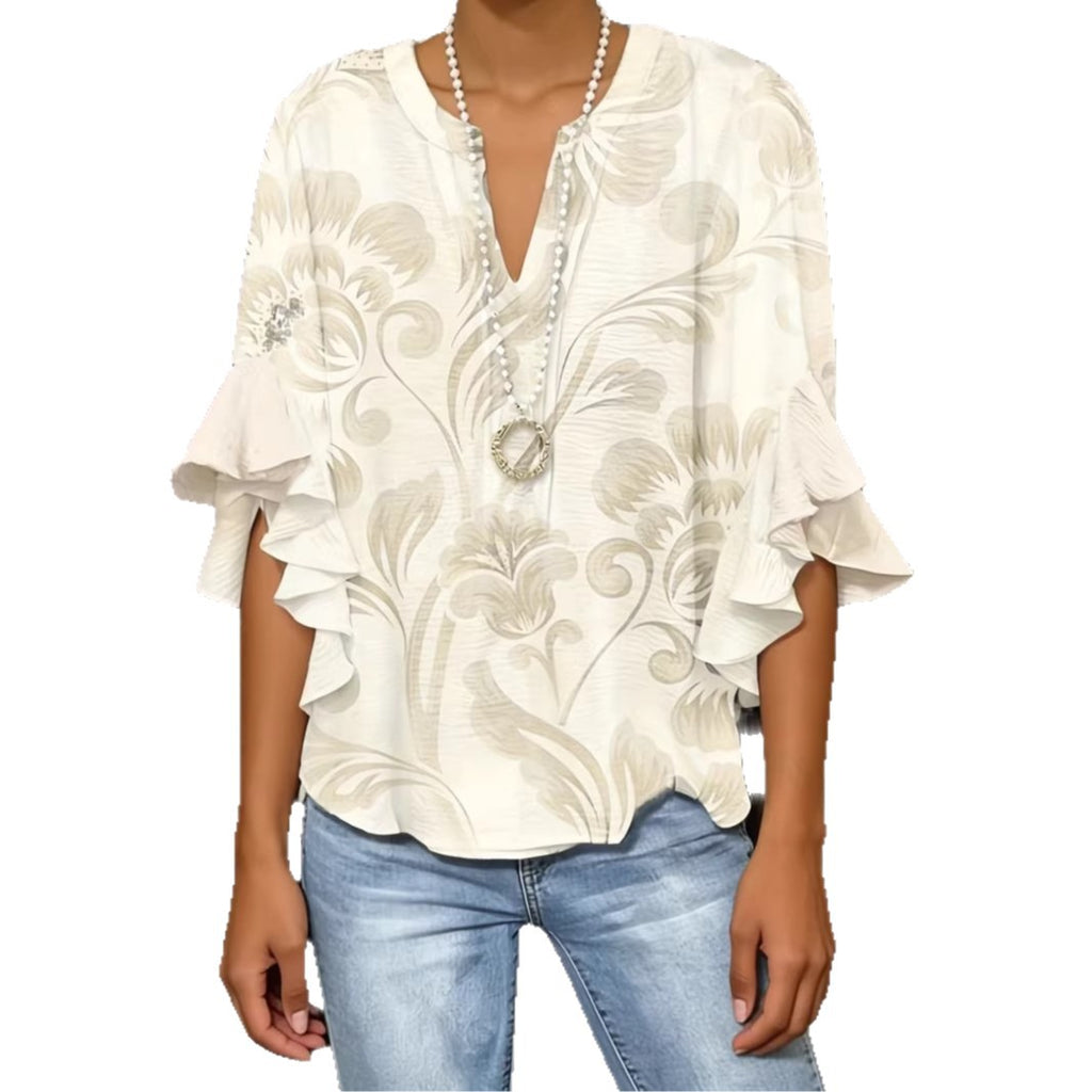 3D Print Ruffled Sleeve T-Shirt