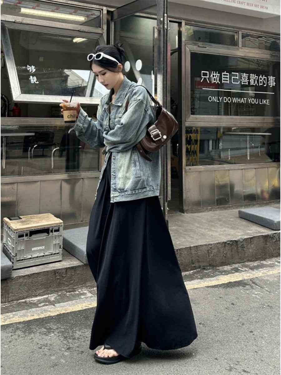 Artistic Retro Sleeveless High-Waist A-Line Slip Dress