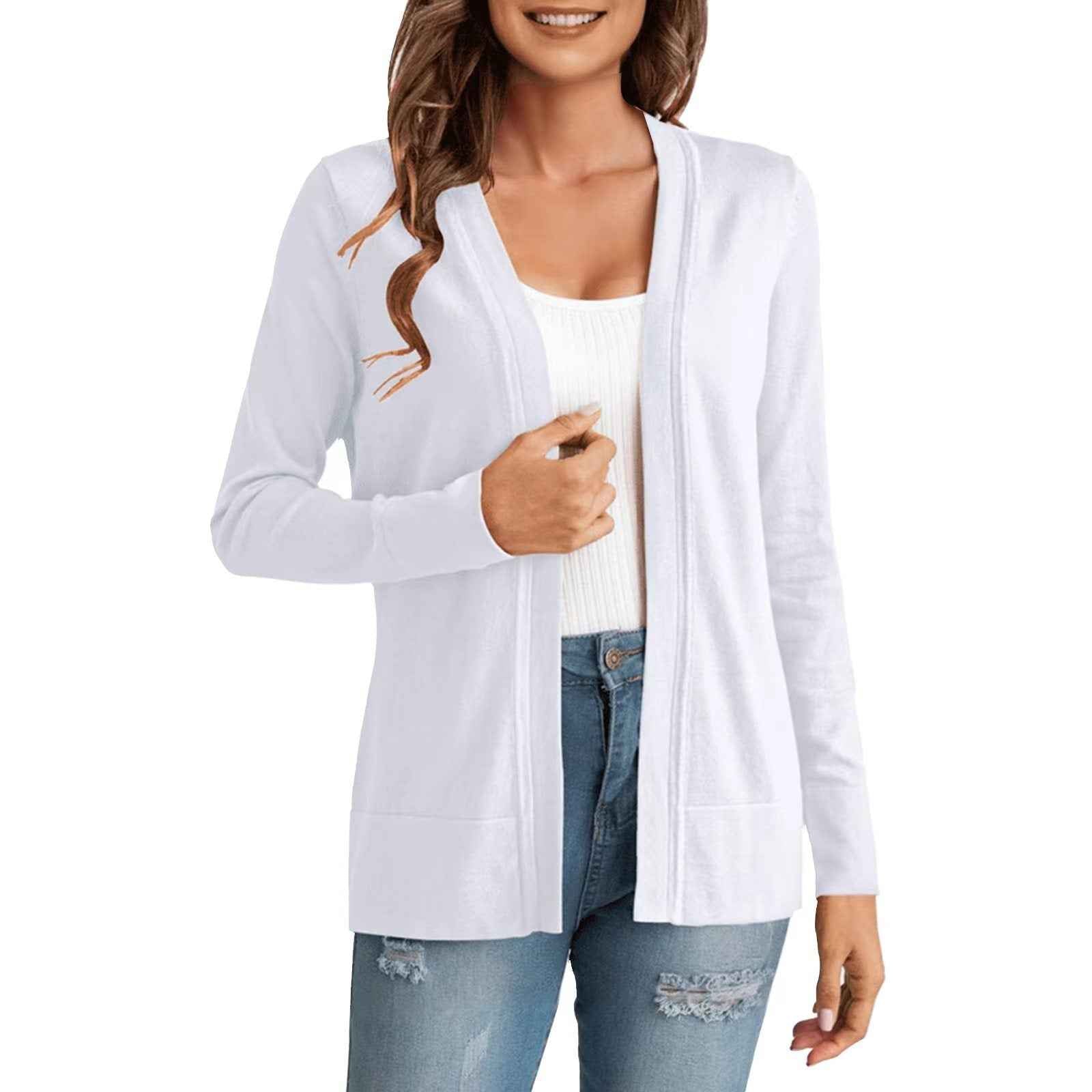 Loose Knitted Cardigan Coat – Casual All-Match Style
