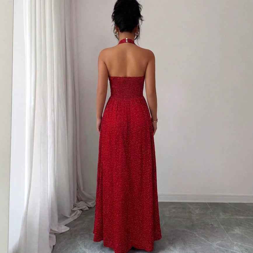 French-style Elegant Womens Beach Vacation Dress