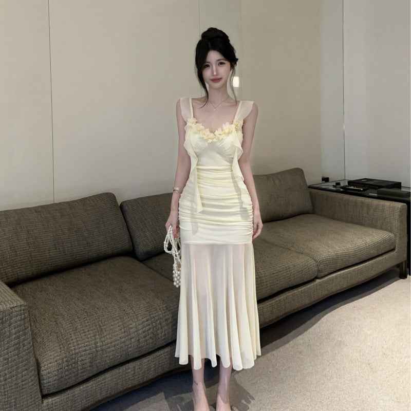 Sexy Tassel Patchwork Slip Dress