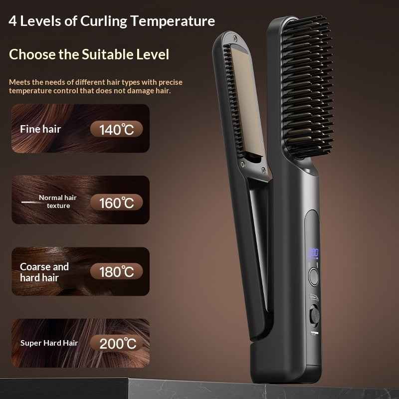 Cordless 2-in-1 Mini Hair Straightener & Curler
