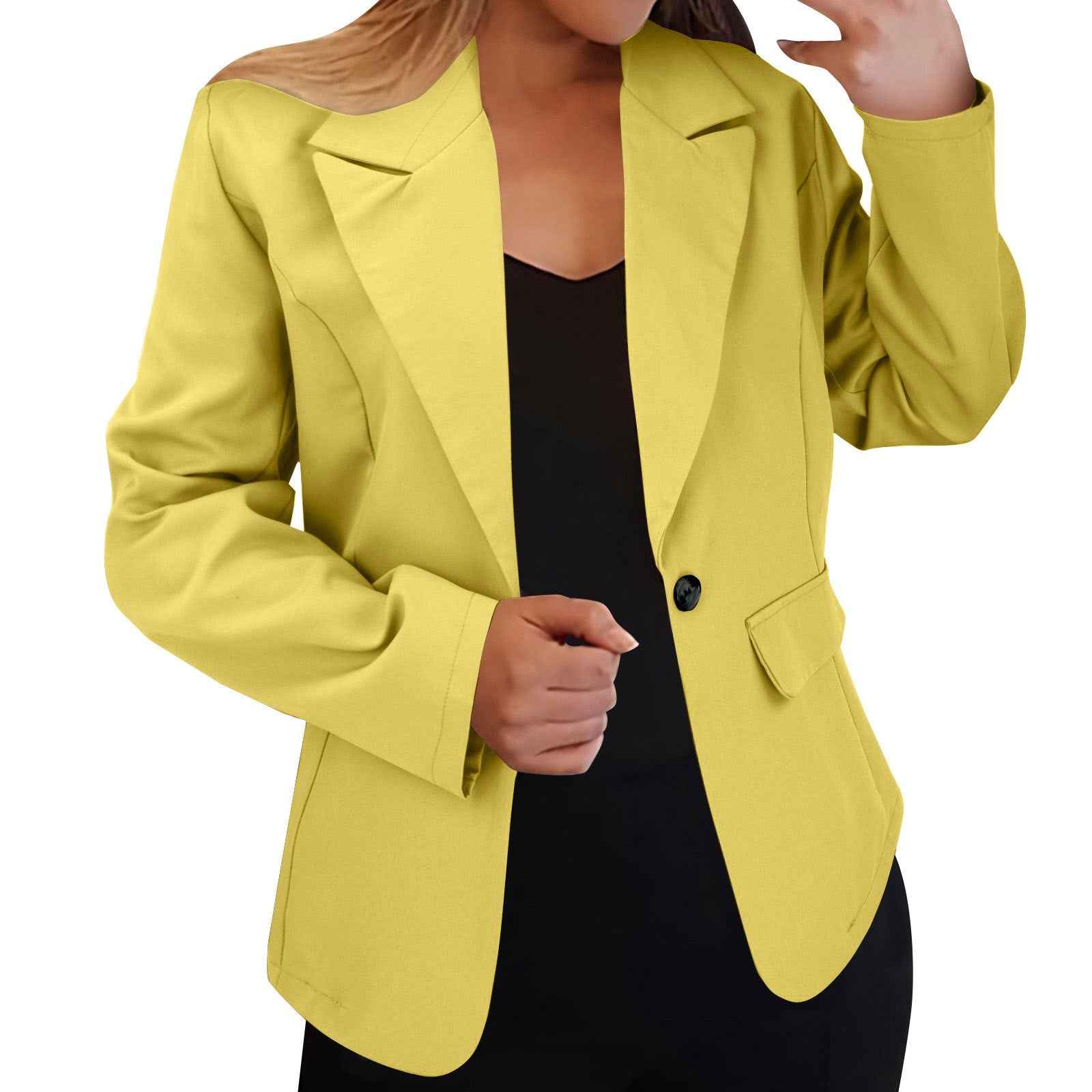 Women's Longline Cardigan Blazer – Relaxed Fit, Long Sleeve