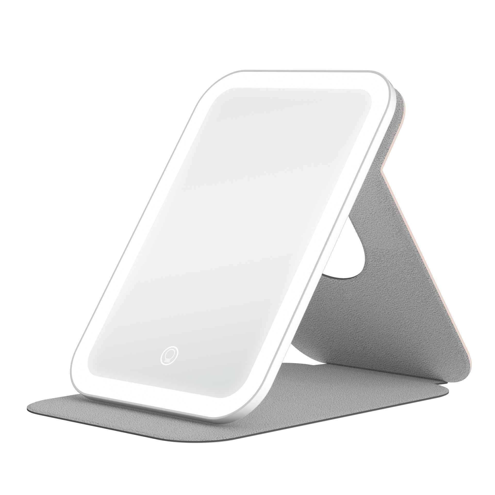 LED Folding Makeup Mirror with Protective Case