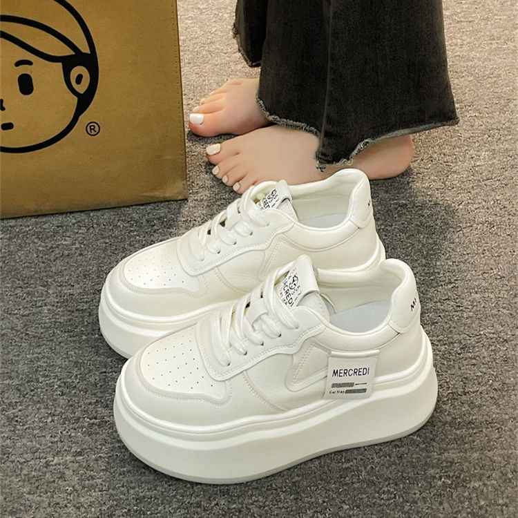 Designer Style Sneakers Durable And Height Enhancing With A Fashionable Thick Sole