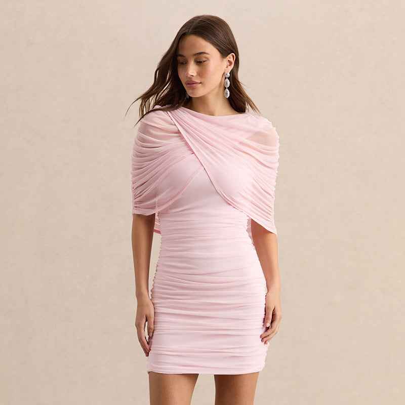 Mesh Panel Bodycon Camisole Dress
