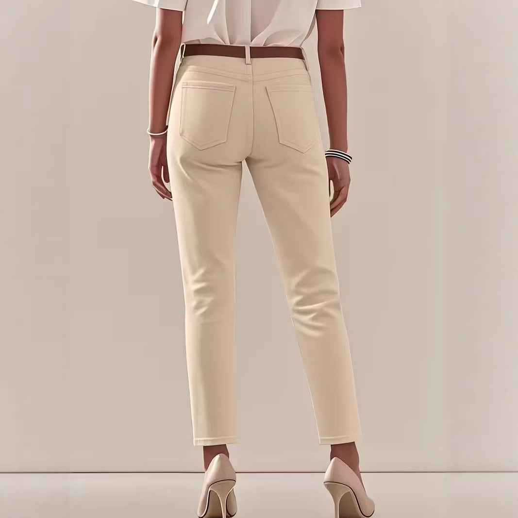 Black Womens Slim Straight-leg Jeans